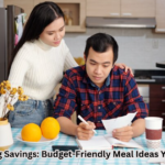 A collage of budget-friendly meal ingredients and dishes, showcasing the variety and affordability of the featured recipes."